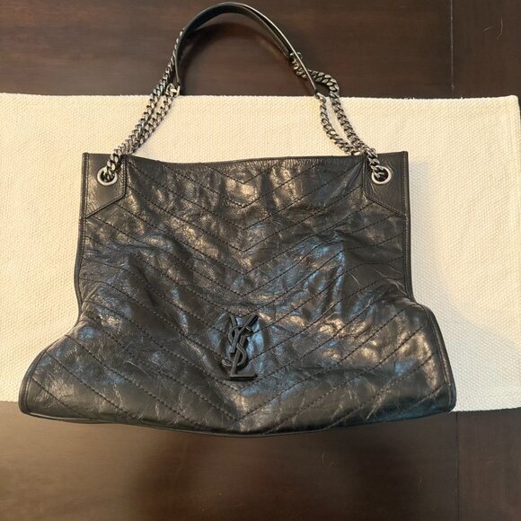 Saint Laurent Niki Black Leather Shoulder Bag | YSL Bag | Designer - Picture 7 of 7